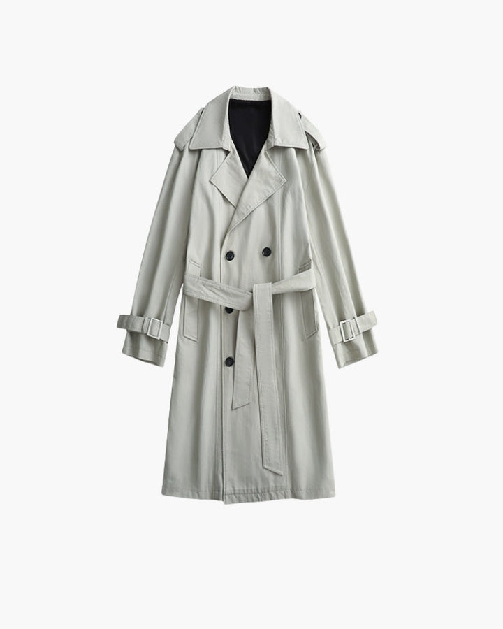 Cappotto Trench Uomo Doppiopetto Classico Vestibilità Regolare