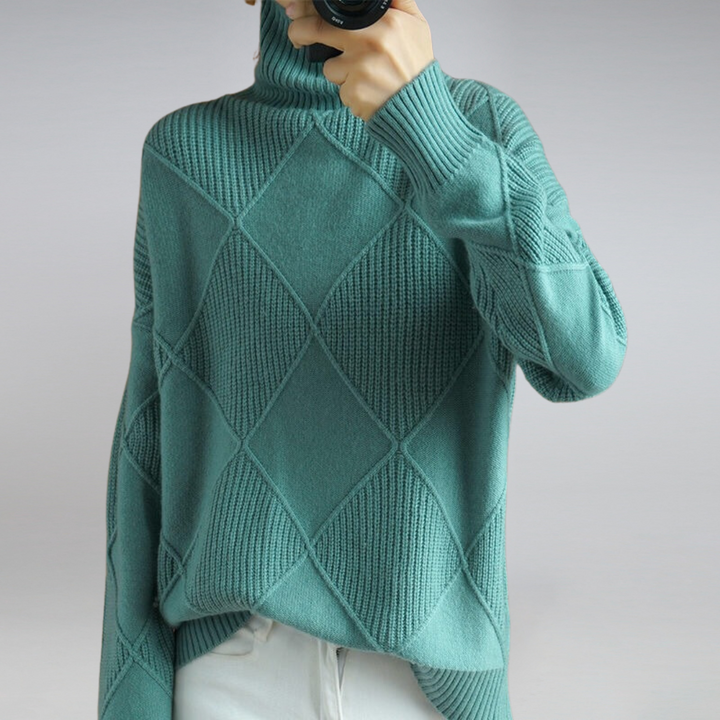 Maglione Donna Dolcevita Caldo Morbido