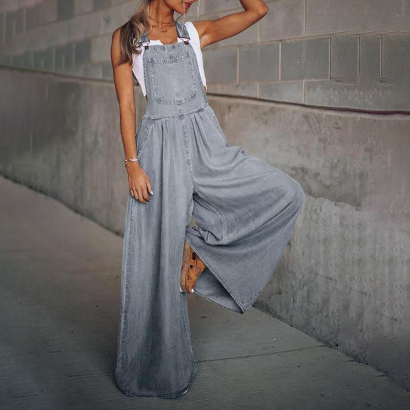 Tuta Donna in Denim Vestibilità Regular