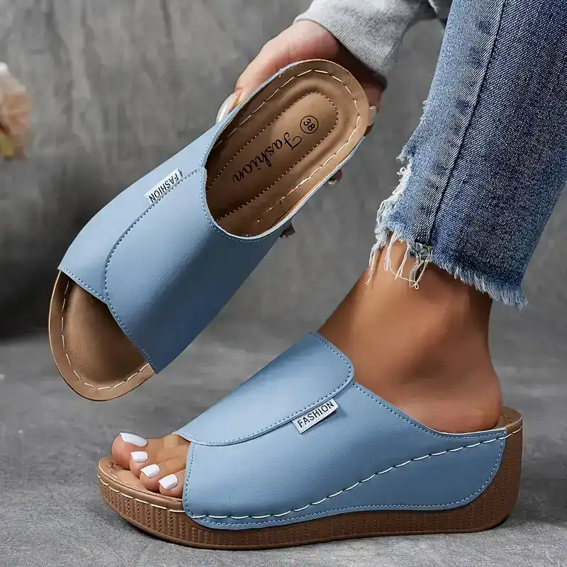 Sandali Donna Plateau Comfort Cinturini Regolabili Supporto Arco