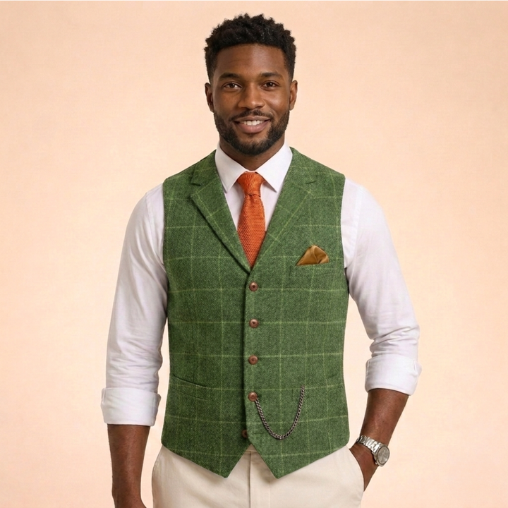 Gilet Uomo Elegante Senza Maniche Comodo