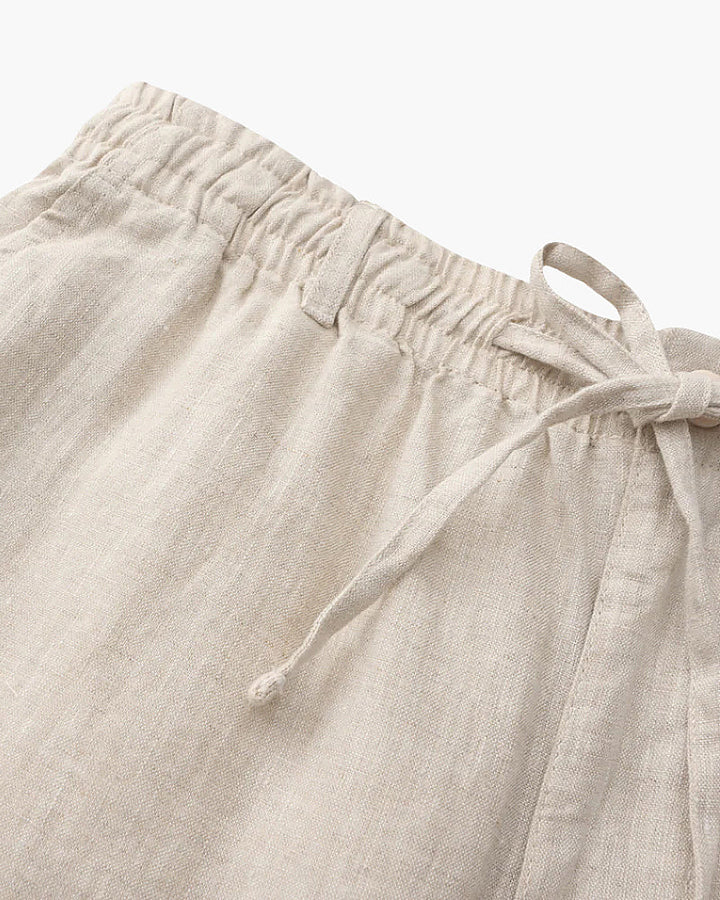 Pantaloni Corti Uomo in Lino Comfort Estivo Essenziale