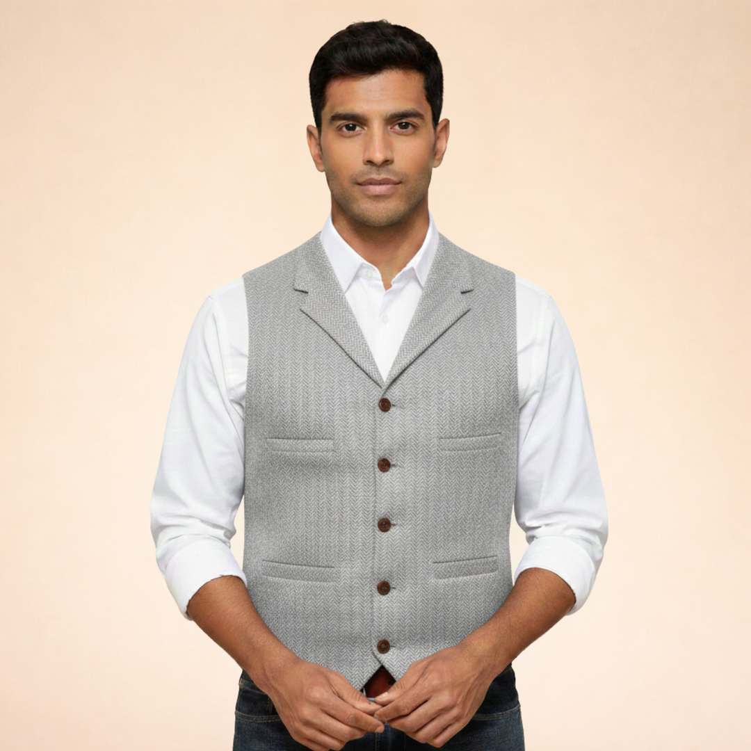 Gilet Uomo Elegante Versatile Slim Fit