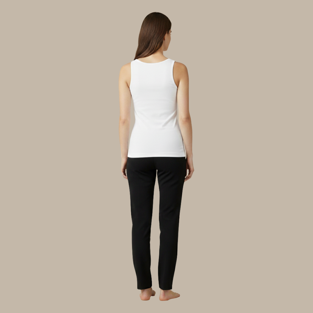 Canotta Donna Elegante Maniche Corte Raffinata