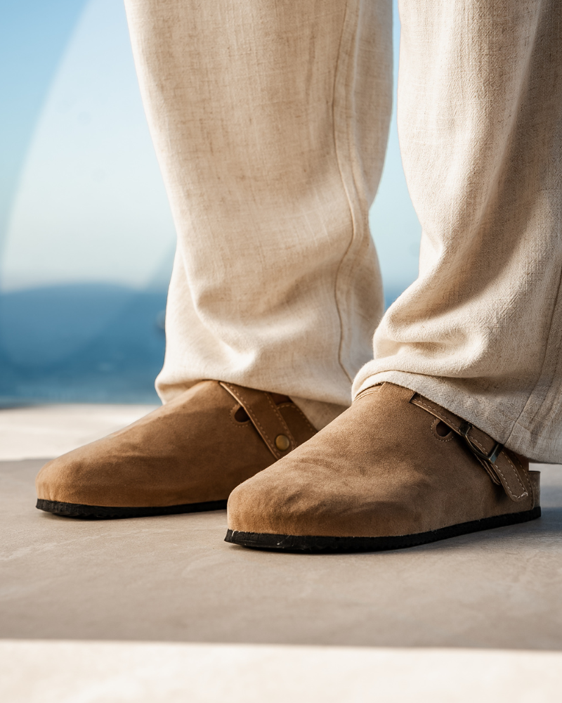 Zoccoli Donna in Suede Comfort Elegante Quotidiano