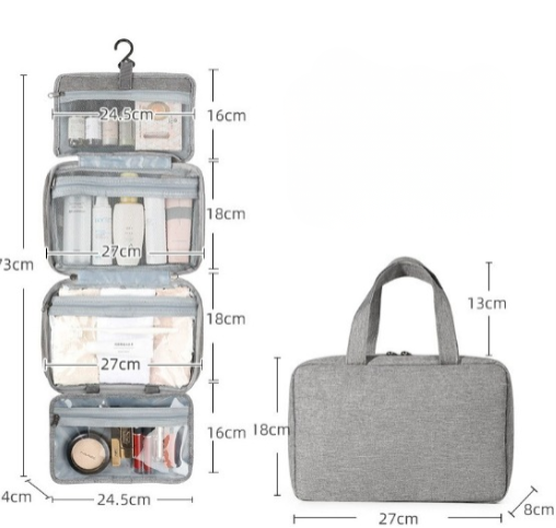 Organizer da viaggio Unisex Multiscomparto Compatto e Spazioso