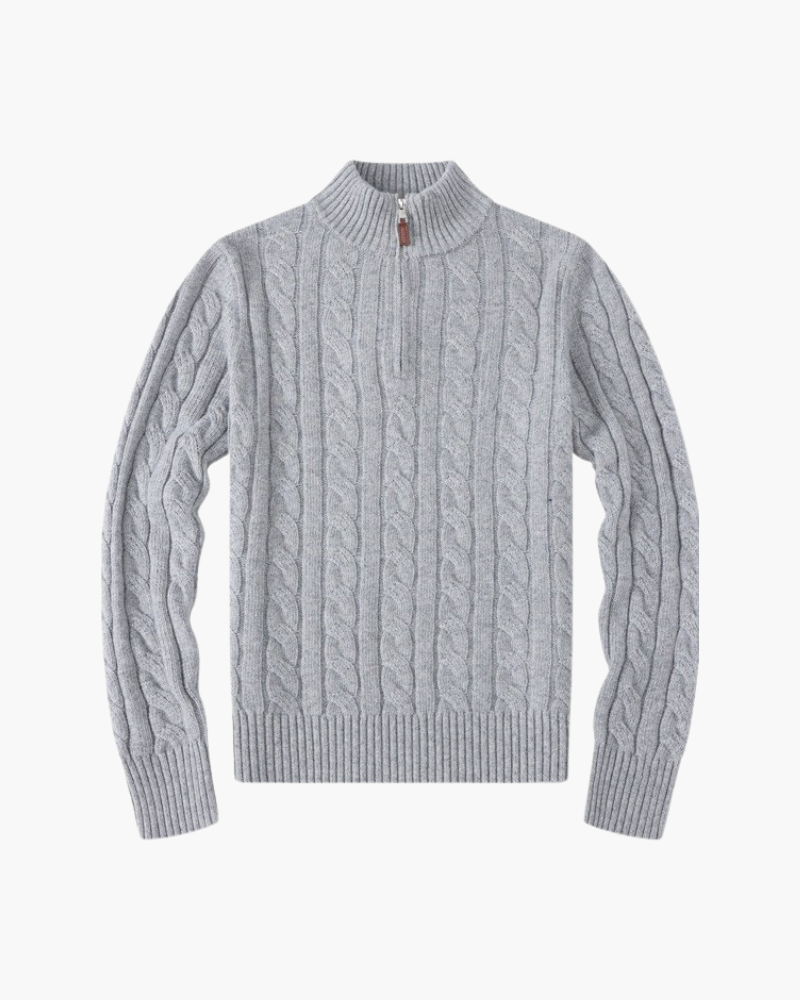 Maglione Donna Cotone Mezzo Zip Comfort Vestibilità Slim - Vesarelli
