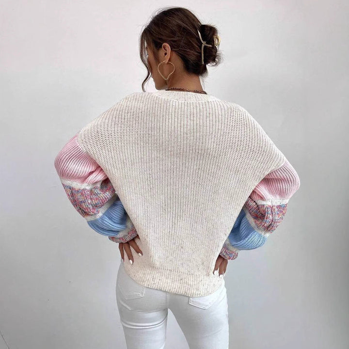 Maglione Donna Oversize Maniche Sbuffo Morbido