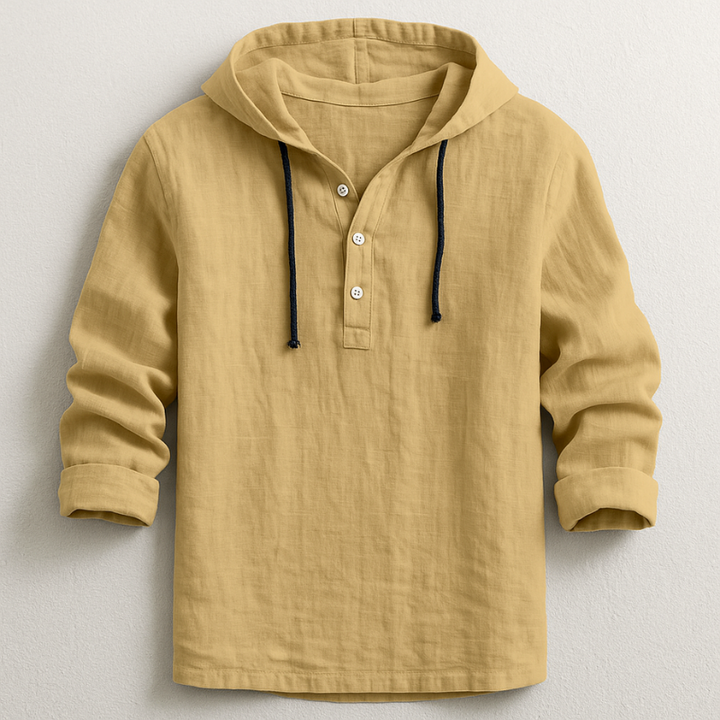 Felpa Uomo con Cappuccio Tessuto Morbido Vestibilità Casual