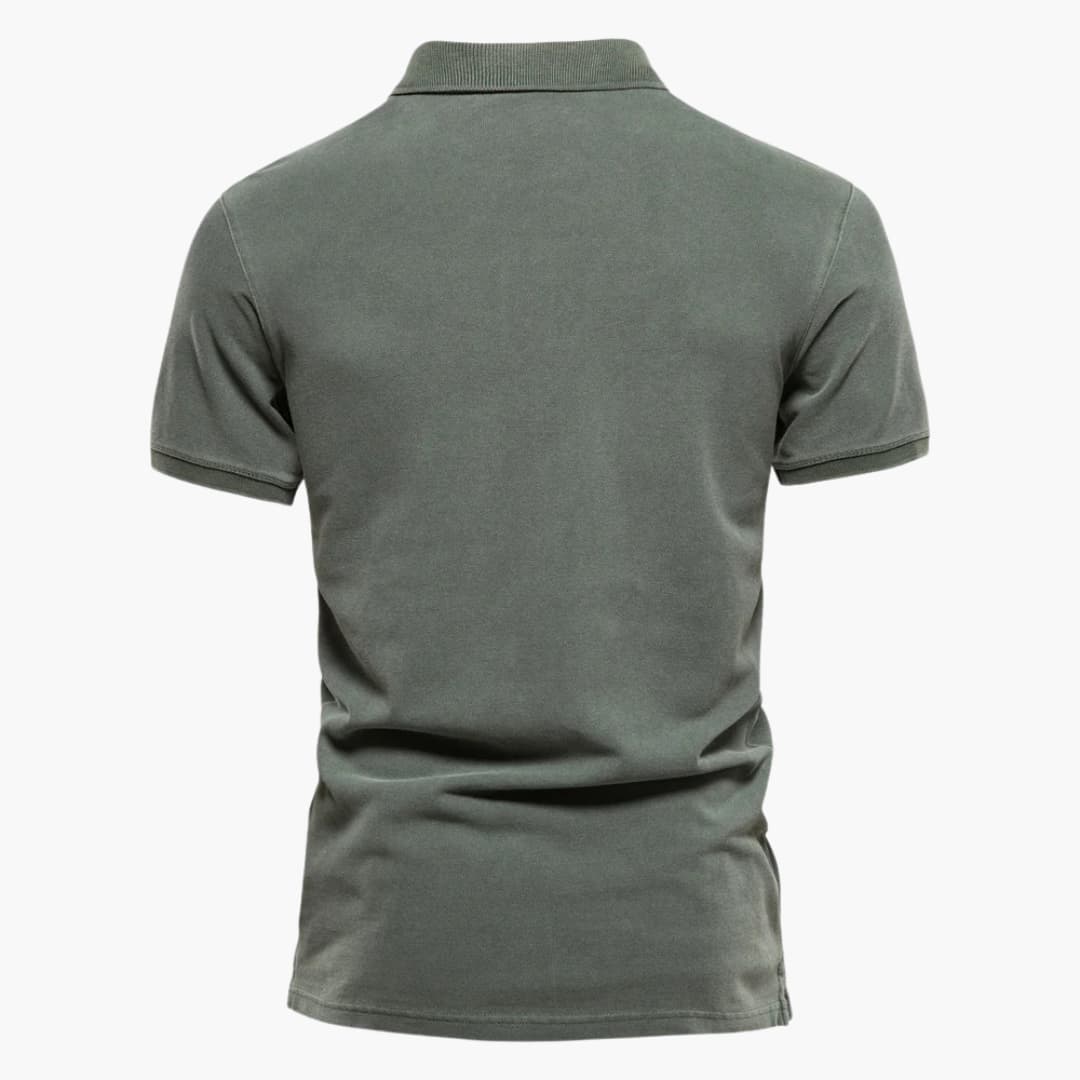 Polo Uomo Cotone Leggera Traspirante Manica Corta Vestibilità Classica