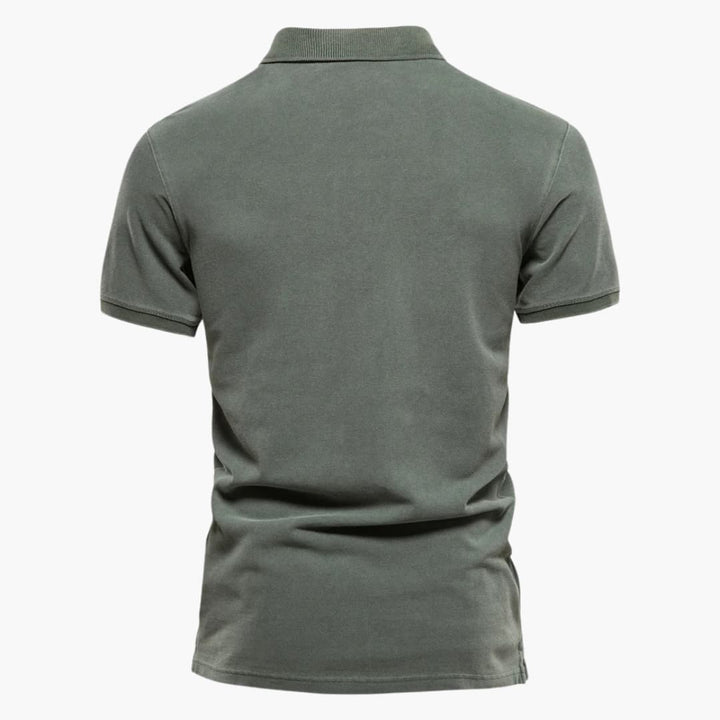Polo Uomo Cotone Leggera Traspirante Manica Corta Vestibilità Classica
