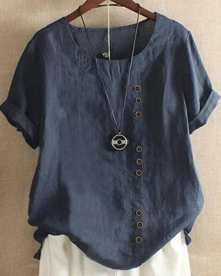 Camicetta Donna Estiva Tessuto Leggero Vestibilità Lusinghiera - Vesarelli