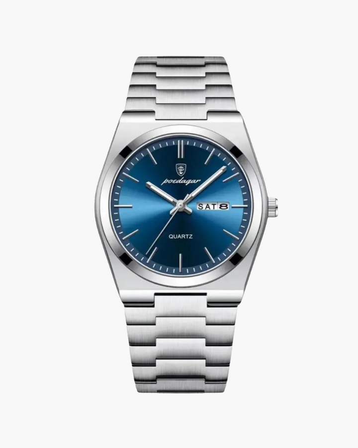 Orologio Uomo Al Quarzo Acciaio Cassa Tonda Slim
