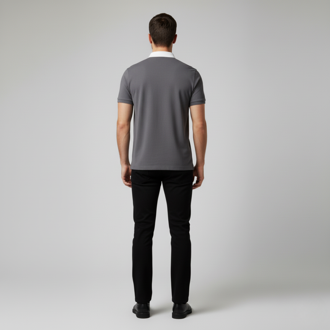 Polo Uomo Casual Elegante Manica Corta