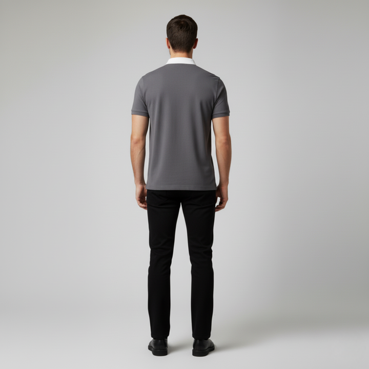 Polo Uomo Casual Elegante Manica Corta