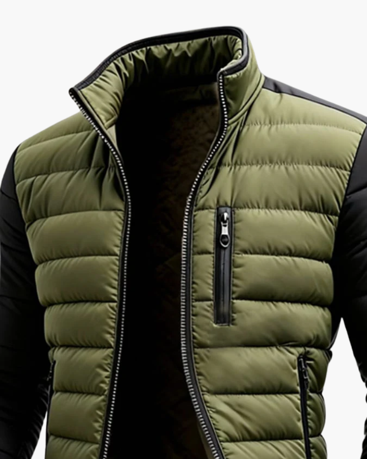 Giacca Uomo Casual Tessuto Morbido Vestibilità Confortevole