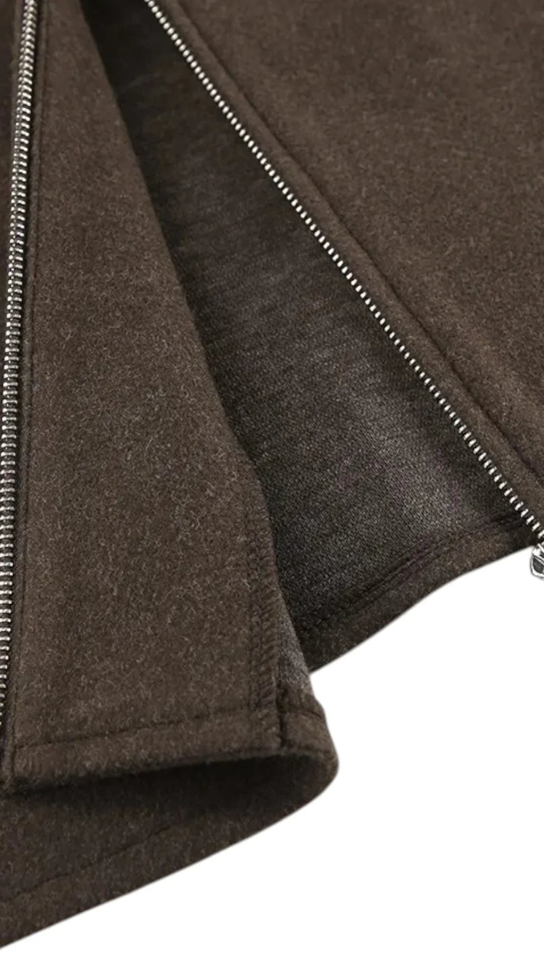 Giacca Uomo con Zip Colletto Classico Vestibilità Regolare