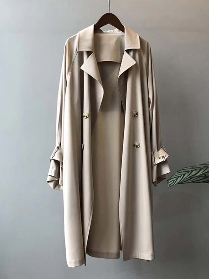 Trench Donna Impermeabile Lungo Stile Casual