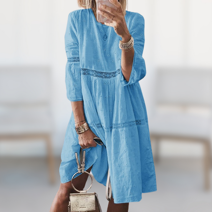 Abito Donna Semplice Elegante Vestibilità Comoda