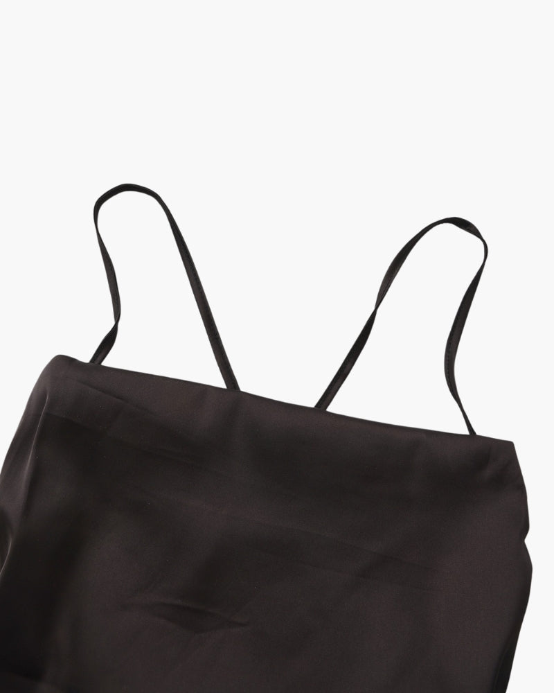 Abito Slip Donna in Satin Vestibilità Fluida