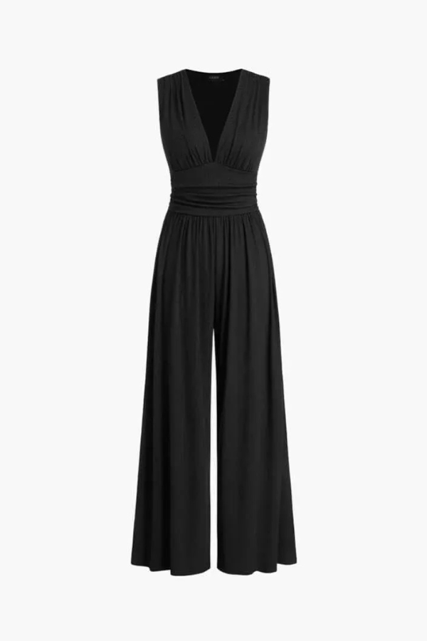 Tuta Donna Elegante Scollo a V Taglio Classico