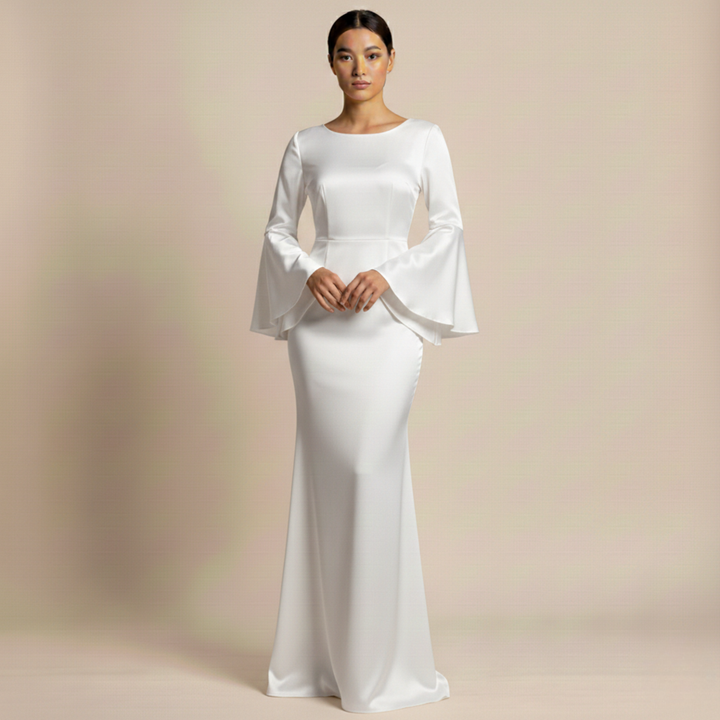 Abito Maxi Donna Elegante Vestibilità Ampia