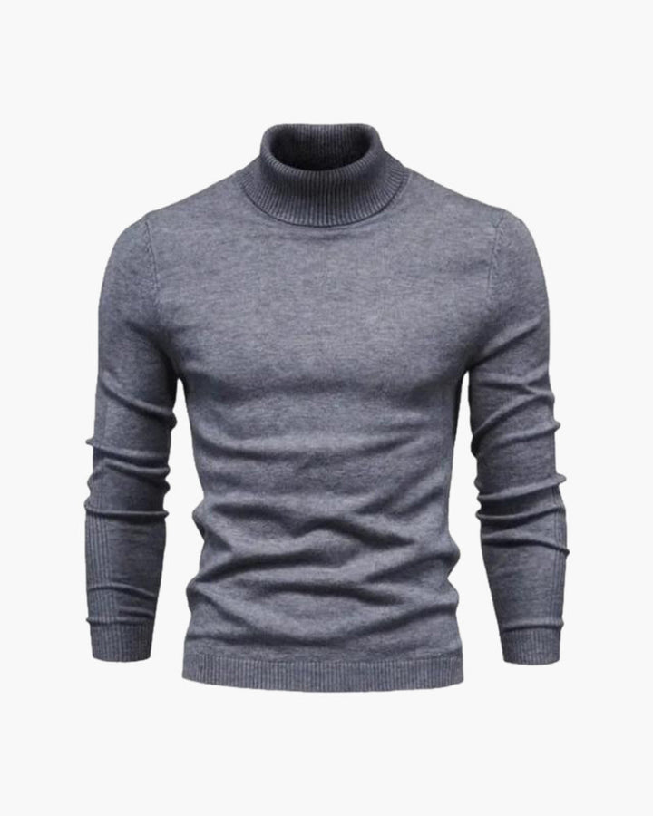 Maglione Uomo Collo Alto Morbido Stile Formale