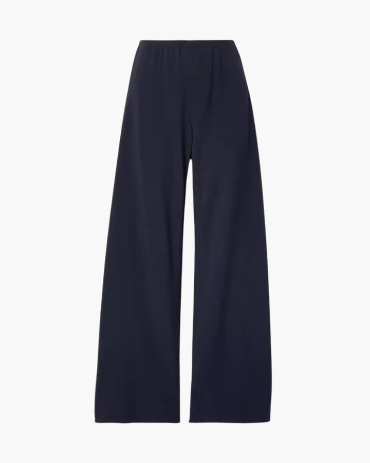 Pantaloni Palazzo Donna Tessuto Fluido Vestibilità Ampia