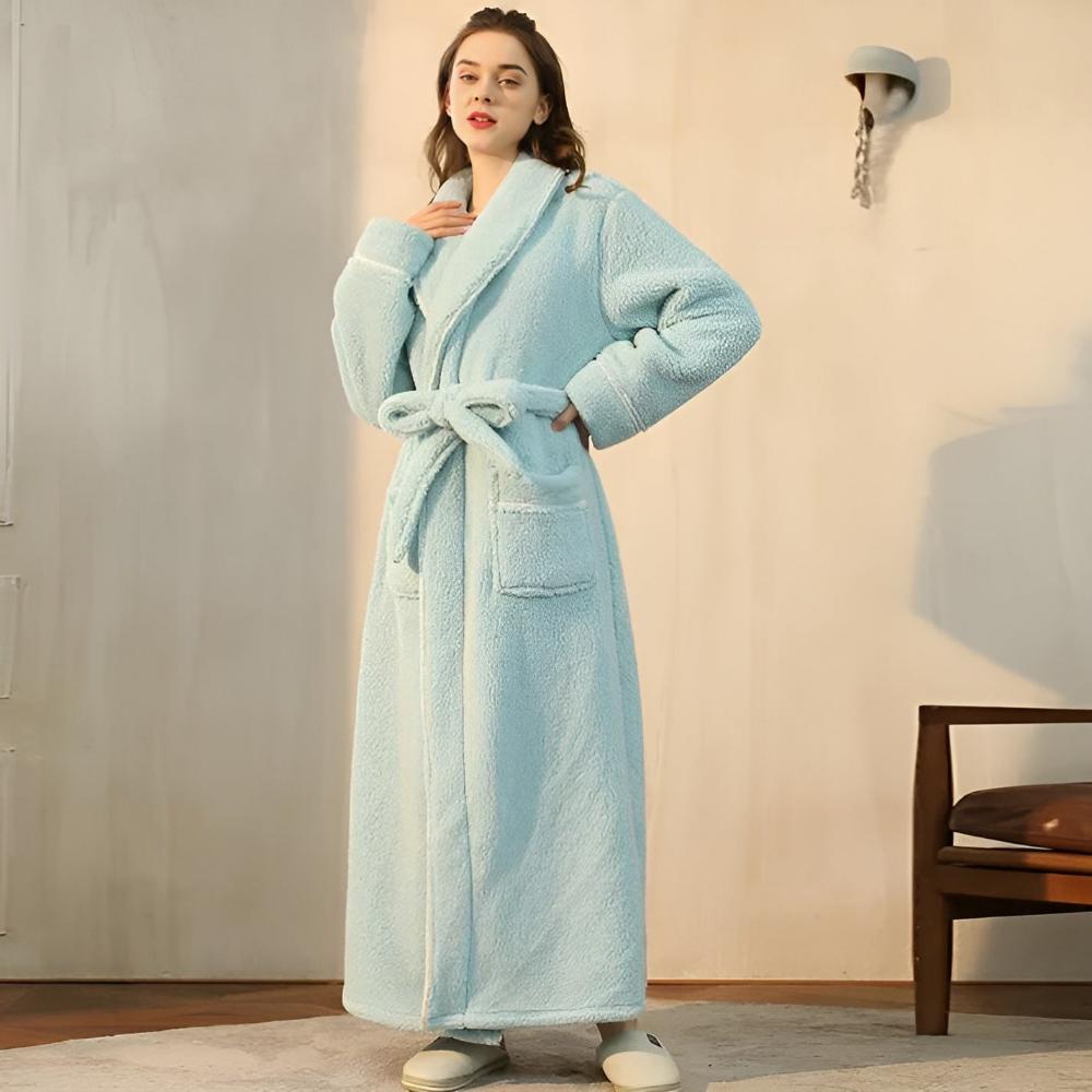 Accappatoio Unisex in Pile Morbido Lungo