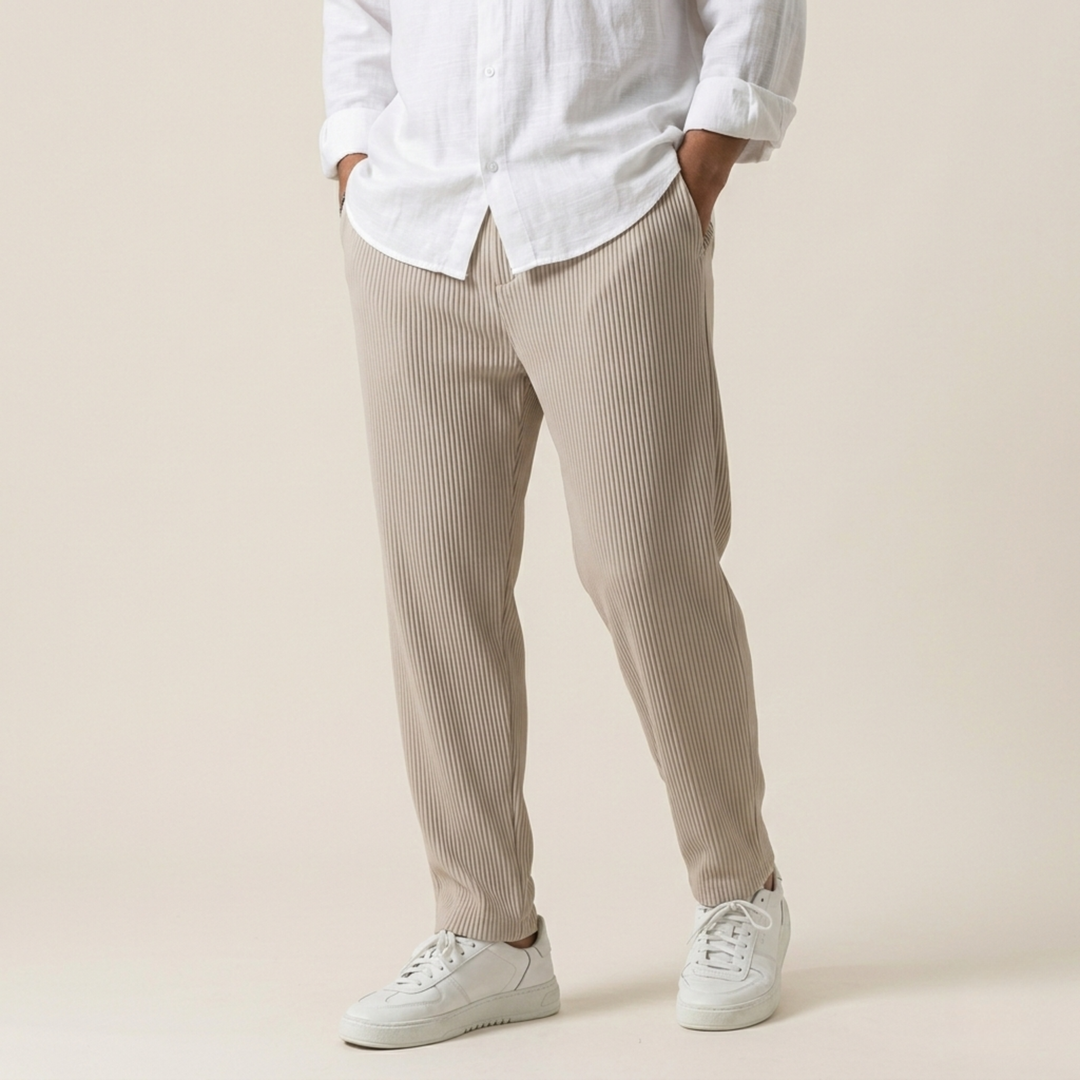Pantaloni Uomo Morbidi Comodi Vestibilità Regular