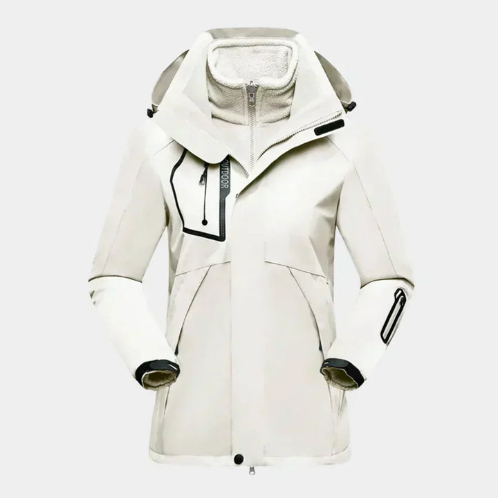 Giacca Sci Donna Elegante Imbottita Impermeabile