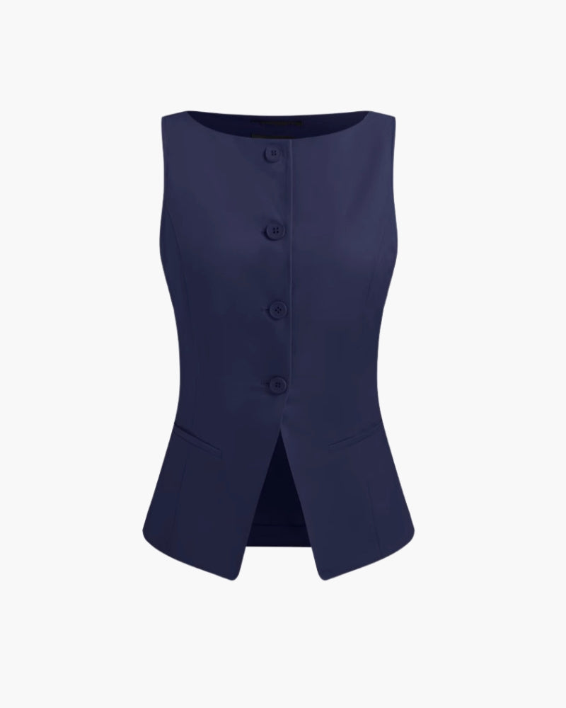 Gilet Uomo Sartoriale Elasticizzato Senza Maniche