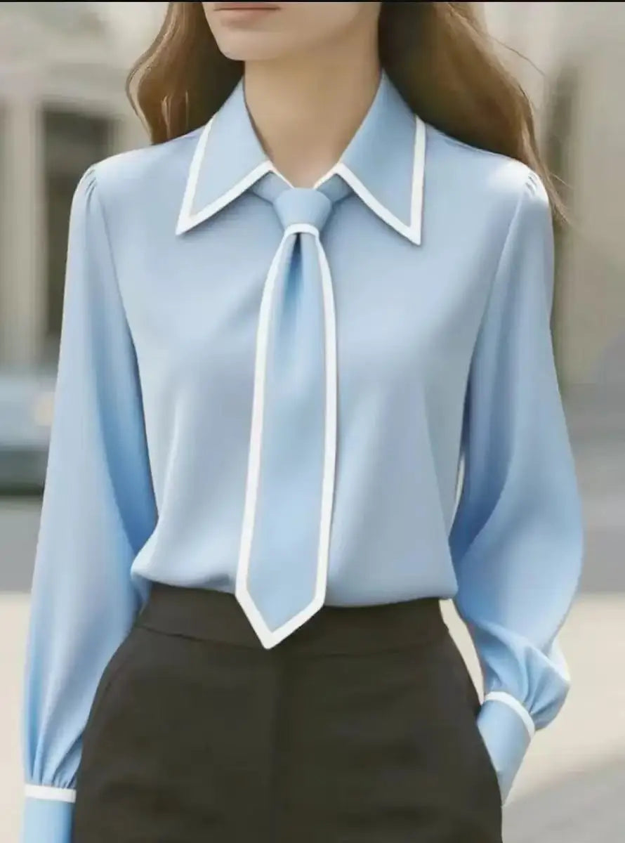 Camicia Donna Manica Lunga Stile Elegante