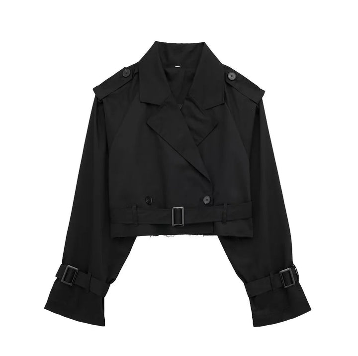 Trench Corto Donna Vestibilità Regolare