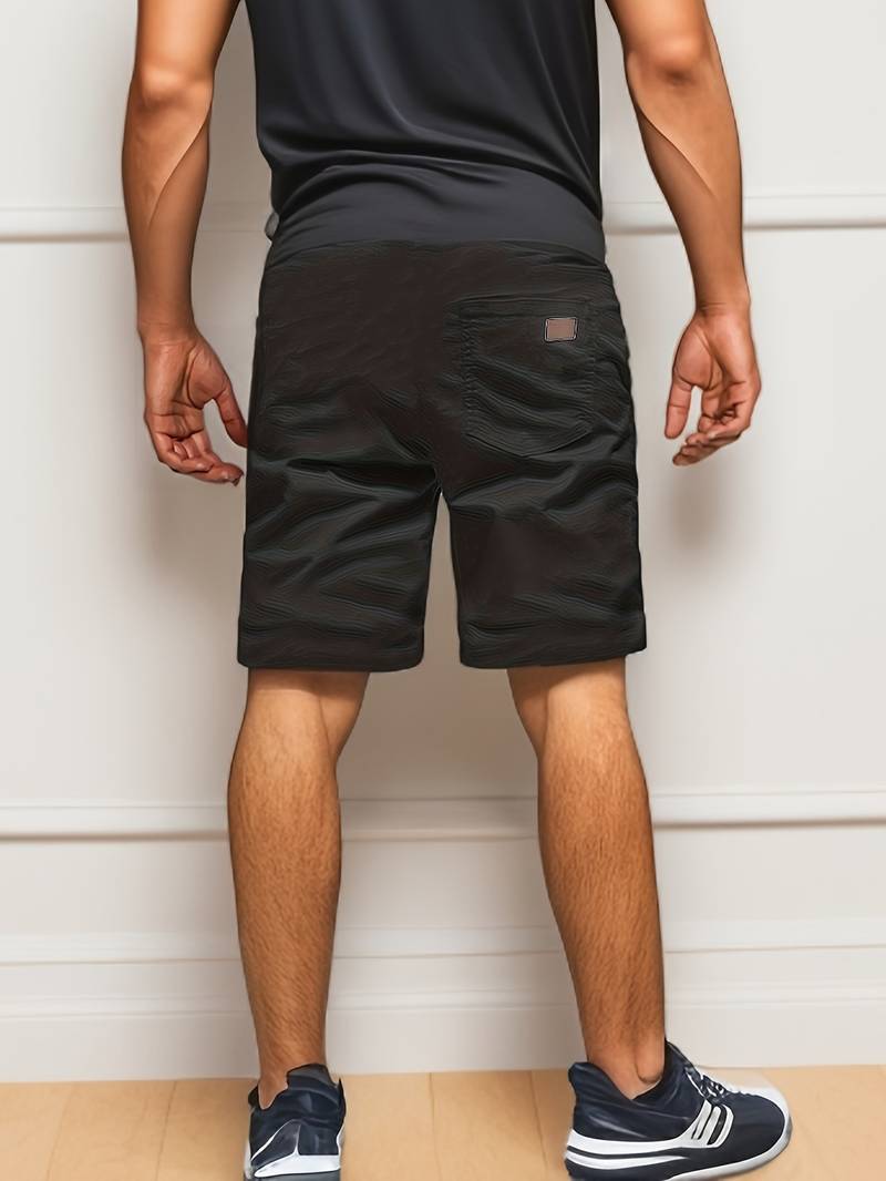 Pantaloncini Cargo Uomo Tessuto Resistente Vestibilità Comoda