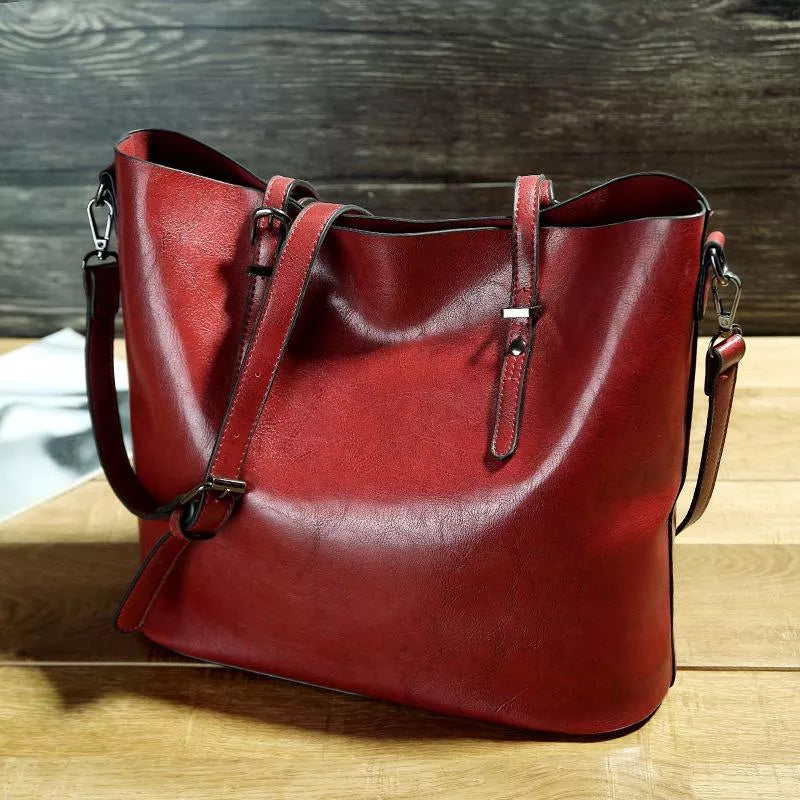 Borsa a Mano Donna Similpelle Grande Manici Robusti