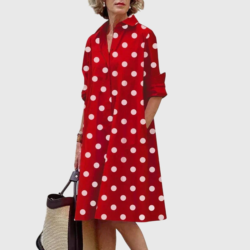 Abito Donna con Tasche Pratico Vestibilità Classica