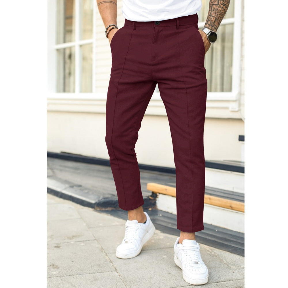 Pantaloni Uomo Eleganti Modern Fit Traspiranti Comfort