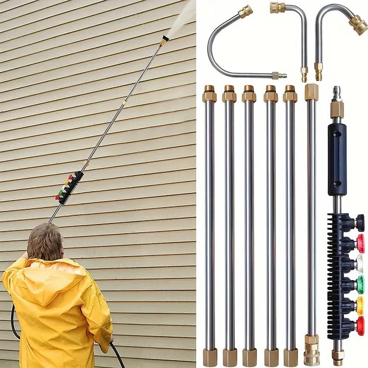 Set Tubo Telescopico per Pulizia Grondaia e Pareti - Vesarelli