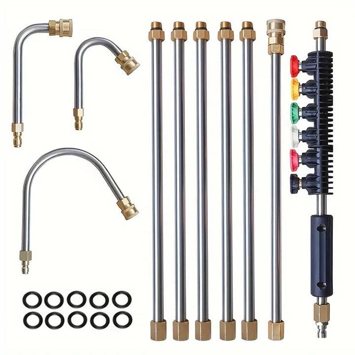 4000 PSI Telescoping Wand Wand Aled Pressure Set per drenaggio di grondaia e tetto e pulizia delle pareti 1