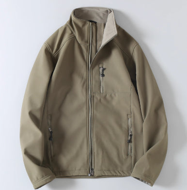 Giacca Softshell Uomo Casual con Cerniera Attività Outdoor