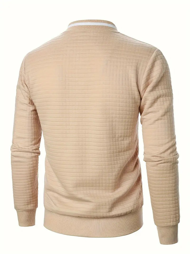 Giacca Uomo Leggera con Cerniera Manica Lunga Casual