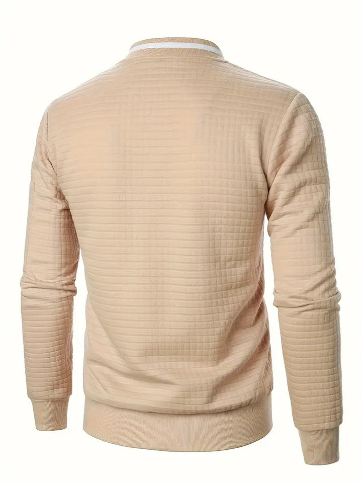 Giacca Uomo Leggera con Cerniera Manica Lunga Casual