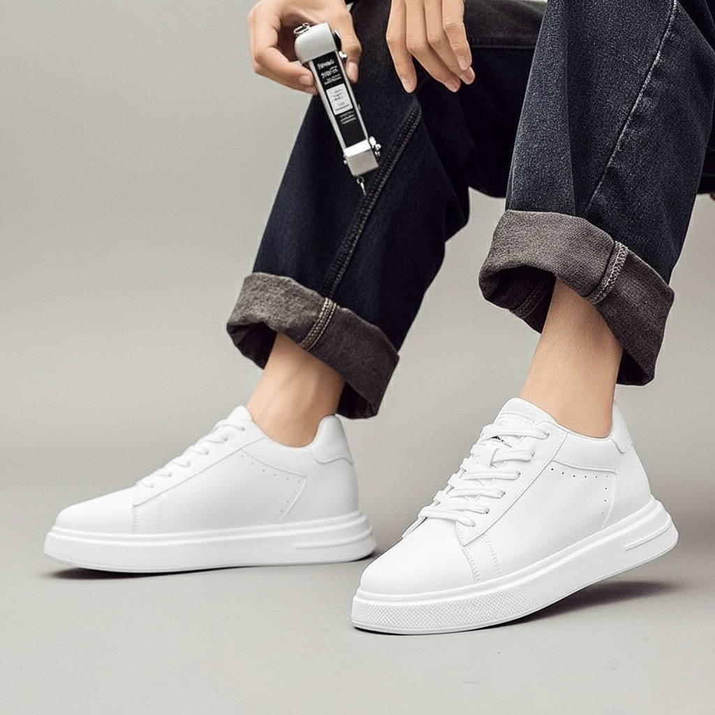 Sneakers Uomo con Rialzo Interno Comfort e Altezza Discreta