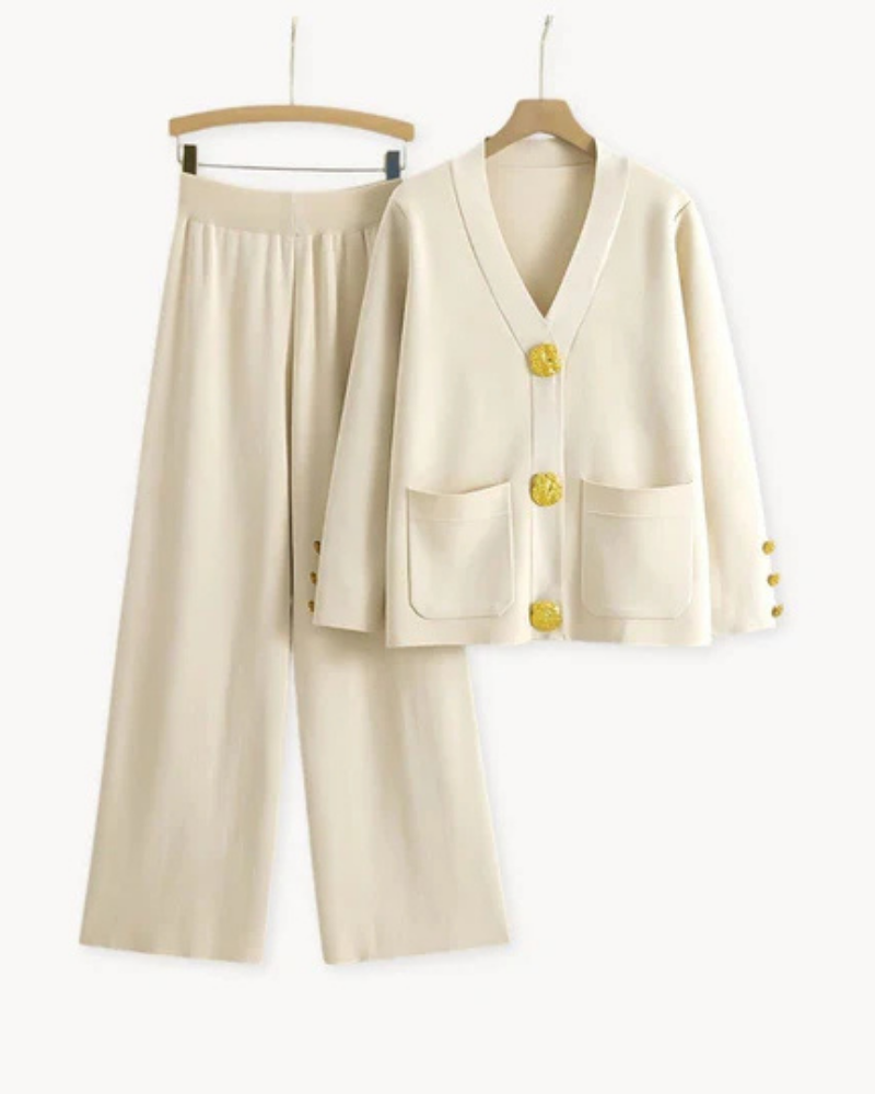 Set Maglieria Donna in Lana e Cotone Vestibilità Classica - Vesarelli