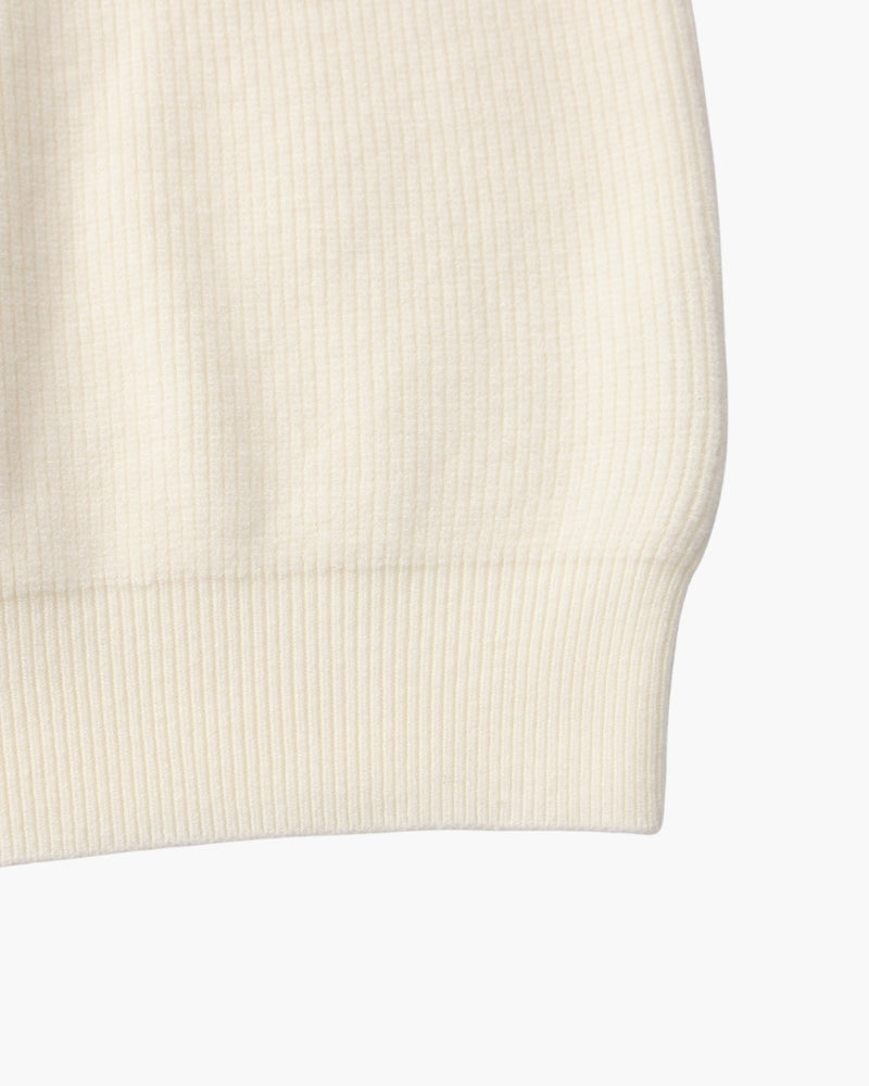 Pullover Uomo Mezzo Zip Maglia Tecnica Strutturata