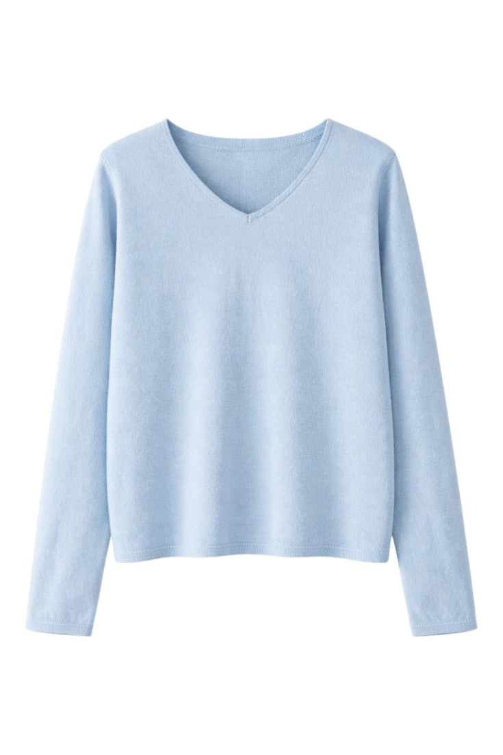 Maglia Uomo Misto Lana Scollo a V Vestibilità Regolare