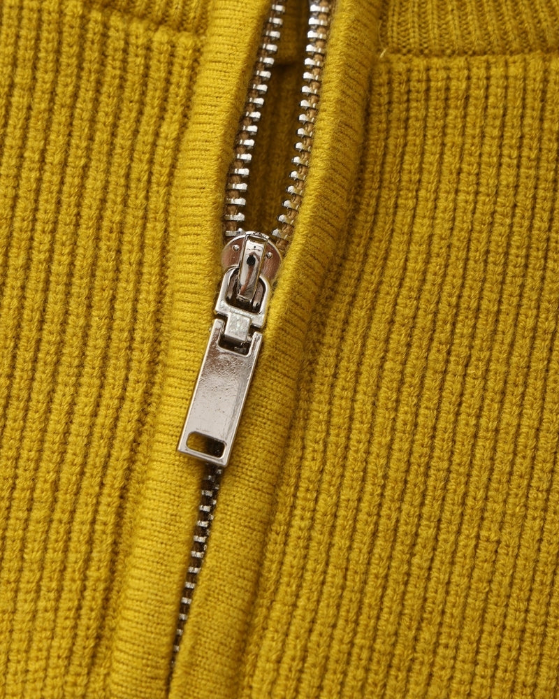 Pullover Uomo Mezzo Zip Maglia Tecnica Strutturata