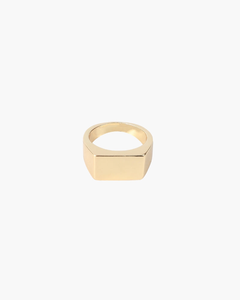 Anello Uomo a Sigillo Geometrico Design Essenziale - Vesarelli