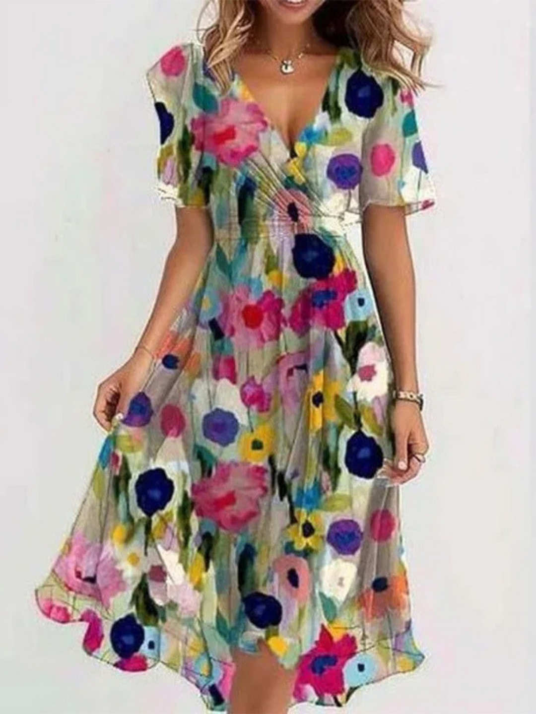 Abito Estivo Donna Modellante Copertura Addome Linea Fresca